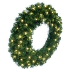 30" Oregon Fir Christmas Wreath, Warm White LED Lights 9 30" Oregon Fir Christmas Wreath, Warm White LED Lights -Michaels Store D575454S 21