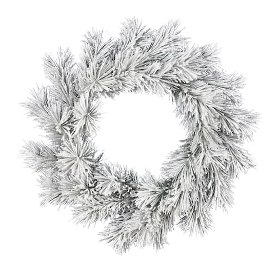 30" Frosted Beckett Pine Christmas Wreath 1 30" Frosted Beckett Pine Christmas Wreath