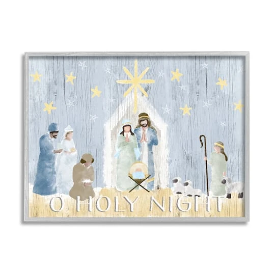 Stupell Industries Nativity Barn Stable Christmas Holiday Wall Art In Gray Frame 2 Stupell Industries Nativity Barn Stable Christmas Holiday Wall Art In Gray Frame - Image 2