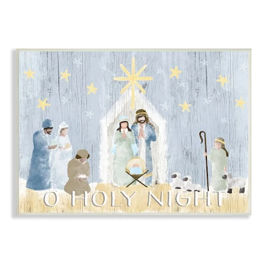 Stupell Industries Nativity Barn Stable Christmas Holiday Wall Plaque 1 Stupell Industries Nativity Barn Stable Christmas Holiday Wall Plaque
