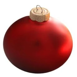 Whitehurst 4ct. 5" Matte Glass Ball Ornaments Red Matte