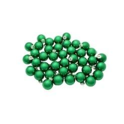 Whitehurst 40ct. 1.25" Glossy Glass Ball Ornaments Green Shiny -Michaels Store D623186S 12