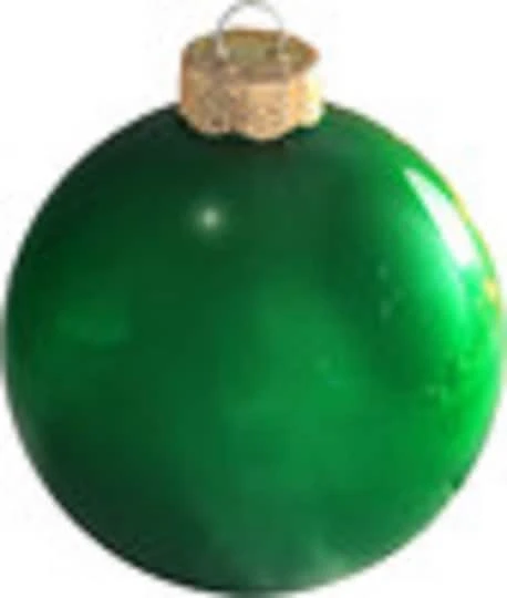Whitehurst 4ct. 5" Pearl Glass Ball Ornaments Green Pearl 2 Whitehurst 4ct. 5" Pearl Glass Ball Ornaments Green Pearl - Image 2