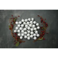 Whitehurst 40ct. 1.25" Matte Glass Ball Ornaments Silver Matte -Michaels Store D623192S 13