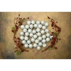 Whitehurst 40ct. 1.5" Pearl Glass Ball Ornaments White Pearl -Michaels Store D623201S 13