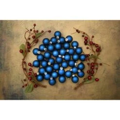 Whitehurst 40ct. 1.25" Matte Glass Ball Ornaments Midnight Blue Matte -Michaels Store D623202S 13