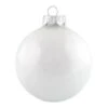 Whitehurst 4ct. 5" Pearl Glass Ball Ornaments White Pearl