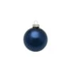 Whitehurst 40ct. 1.25" Glossy Glass Ball Ornaments Midnight Blue Shiny