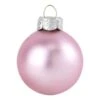 Whitehurst 4ct. 5" Matte Glass Ball Ornaments Baby Pink Matte