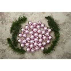 Whitehurst 40ct. 1.25" Glossy Glass Ball Ornaments Baby Pink Shiny -Michaels Store D623209S 13