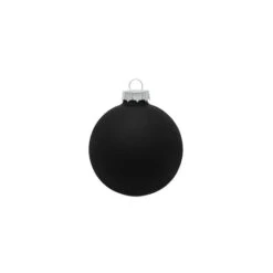 Whitehurst 40ct. 1.25" Matte Glass Ball Ornaments Black Matte