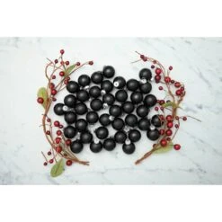 Whitehurst 40ct. 1.25" Glossy Glass Ball Ornaments Black Shiny -Michaels Store D623213S 13