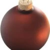 Whitehurst 4ct. 5" Matte Glass Ball Ornaments Chocolate Matte