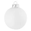 Whitehurst 4ct. 5" Matte Glass Ball Ornaments Snow White Matte