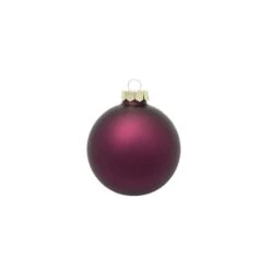 Whitehurst 40ct. 1.25" Matte Glass Ball Ornaments Purple Matte