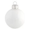Whitehurst 40ct. 1.25" Glossy Glass Ball Ornaments White Shiny