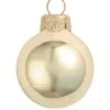 Whitehurst 40ct. 1.25" Glossy Glass Ball Ornaments Champagne Shiny