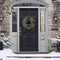 Glitzhome® 60'' PEACE Nativity Wooden Porch Sign -Michaels Store D652319S 5