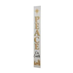 Glitzhome® 60'' PEACE Nativity Wooden Porch Sign -Michaels Store D652319S 6
