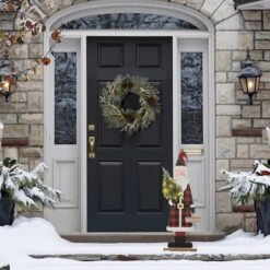 Glitzhome® 36'' Lighted Wooden Santa Porch Décor -Michaels Store D652322S 4