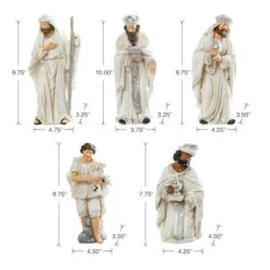 Glitzhome® Ivory Resin Nativity Figurine Set 15 Glitzhome® Ivory Resin Nativity Figurine Set -Michaels Store D652339S 6