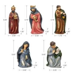Glitzhome® Multicolor Resin Nativity Figurine Set -Michaels Store D652340S 6