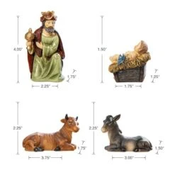 Glitzhome® Multicolor Resin Nativity Figurine Set -Michaels Store D652340S 7