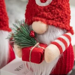 Glitzhome® JOY Christmas Gnome Fabric Décor, 3ct. -Michaels Store D652348S 6