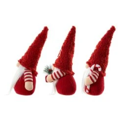 Glitzhome® JOY Christmas Gnome Fabric Décor, 3ct. -Michaels Store D652348S 7