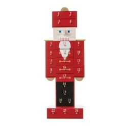 Glitzhome® 17.25'' Wooden Christmas Nutcracker Countdown Calendar Décor With Drawer -Michaels Store D652349S 5