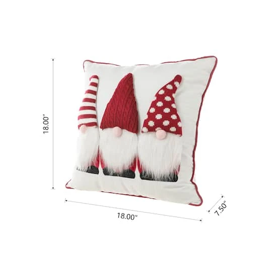 Glitzhome® 3D Heavy Knitted Gnome Pillow 8 Glitzhome® 3D Heavy Knitted Gnome Pillow - Image 8