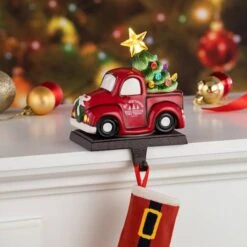 Red Truck Illuminated Stocking Hanger -Michaels Store D657833S 5