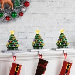 Green Tree Illuminated Stocking Hanger 8 Green Tree Illuminated Stocking Hanger -Michaels Store D657834S 3