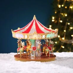 12" Swarovski® LED Holiday Carousel -Michaels Store D657848S 5