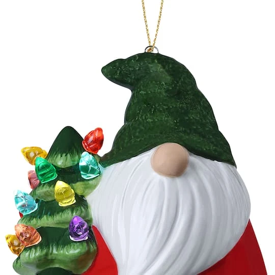 Nostalgic Ceramic LED Gnome Ornament 5 Nostalgic Ceramic LED Gnome Ornament - Image 5