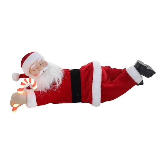 19.5" Lighted Sleeping Santa 2 19.5" Lighted Sleeping Santa - Image 2