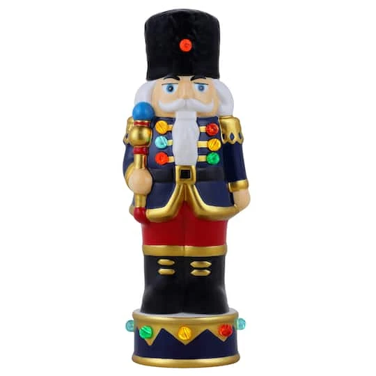 8" Illuminated Nostalgic Ceramic Nutcracker 1 8" Illuminated Nostalgic Ceramic Nutcracker