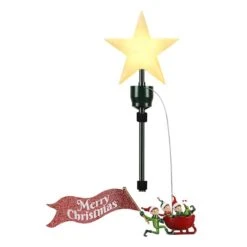 Elves In Sleigh Animated Tree Topper -Michaels Store D657886S 2