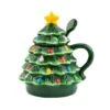 Green Lidded Nostalgic Tree Mug With Spoon