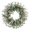 24" Pinecones & Berries Decorated Wreath
