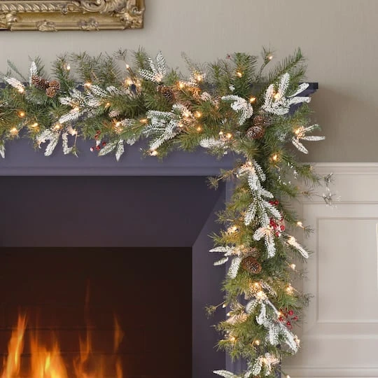 6ft. Pre-Lit Decorated Artificial Christmas Swag, Clear Incandescent Lights 4 6ft. Pre-Lit Decorated Artificial Christmas Swag, Clear Incandescent Lights - Image 4