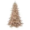 6.5ft. Pre-Lit Rose Gold Spruce Artificial Christmas Tree, Clear Lights