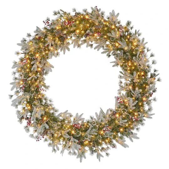 5ft. Pre-Lit Glittery Wreath 2 5ft. Pre-Lit Glittery Wreath - Image 2