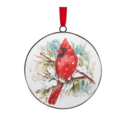 Melrose 12ct. Watercolor Cardinal & Pine Metal Ornaments 8 Melrose 12ct. Watercolor Cardinal & Pine Metal Ornaments -Michaels Store D660592S 3