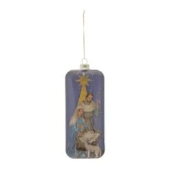 Melrose 6ct. 8" Nativity Glass Ornament