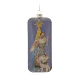 Melrose 6ct. 8" Nativity Glass Ornament -Michaels Store D660742S 2