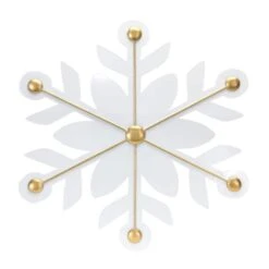 Melrose 12ct. White & Gold Iron Snowflake Ornaments 11 Melrose 12ct. White & Gold Iron Snowflake Ornaments -Michaels Store D660785S 5