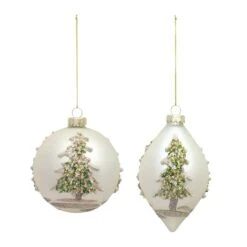 Melrose 6ct. Christmas Tree Glass Ornaments