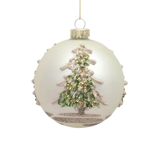 Melrose 6ct. Christmas Tree Glass Ornaments 3 Melrose 6ct. Christmas Tree Glass Ornaments - Image 3