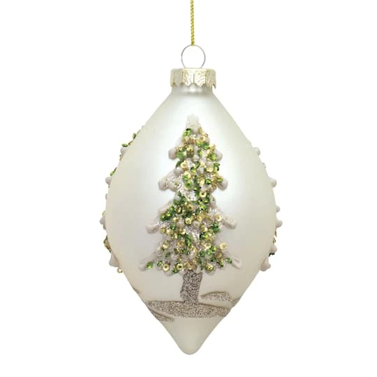 Melrose 6ct. Christmas Tree Glass Ornaments 4 Melrose 6ct. Christmas Tree Glass Ornaments - Image 4